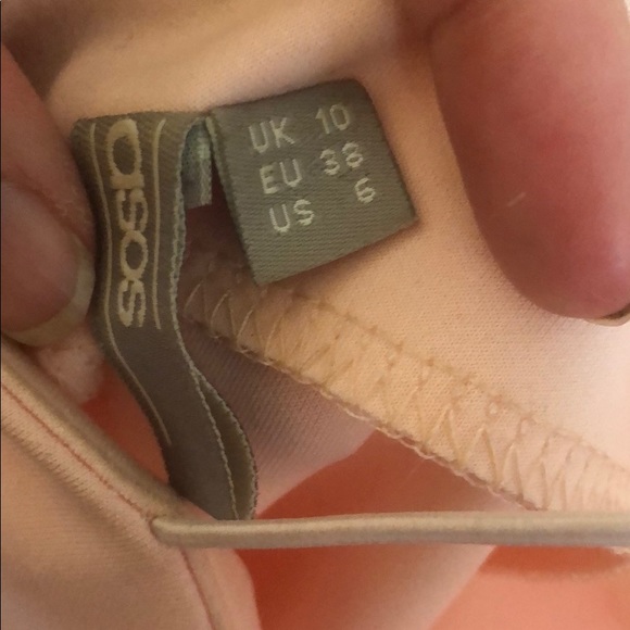 ASOS sz 6 pink backless midi dress - Picture 3 of 3